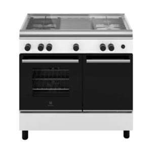 Electrolux 4 Burner 62L Free Standing Gas Cooker With Gas Oven ECG940W (White)