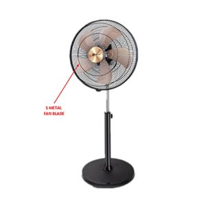 Merc 20" 5 Blade Stand Fan FN-SF205B-G (Gold)