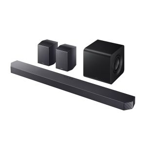 Samsung 9.1.4ch Dolby Atmos Sound Bar Home Theater With Wireless Subwoofer & Wireless Rear Speaker HW-Q930F/XM (Titan Black)