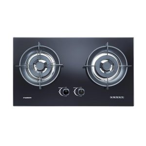 Faber 2 Burner Built-In Glass Gas Cooker Hob FBIH-G752B520TG (Black)