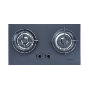 Faber 2 Burner Built-In Glass Gas Cooker Hob FBIH-G752B520TGM (Matt Black)
