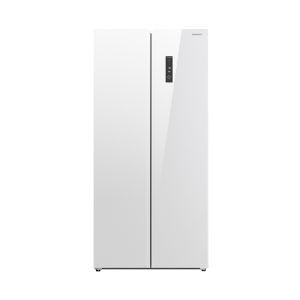 Skyworth 556L Side By Side Inverter Glass Refrigerator SBS-501WPGE (White)