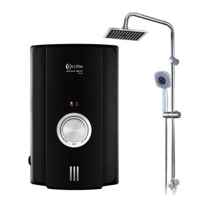 Centon DC Pump Rain Shower Serene Series Water Heater SR711ESP (RS) (Matt Black)