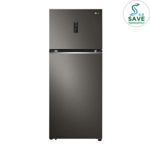 LG Nett 395L 2 Door Inverter Refrigerator GN-B392PXBK (Black Steel)