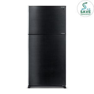 Sharp 610L 2 Door Inverter Refrigerator SJP601MFMK (Black)