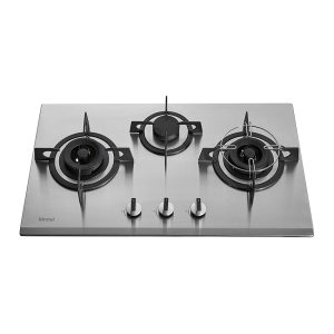 Rinnai 3 Burner Built-In Stainless Steel Gas Cooker Hob RB-38HS