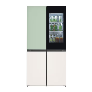 LG 617L French Door Inverter Refrigerator GR-A24FQSMB (Mint & Beige)