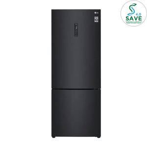 LG 454L 2 Door Inverter Bottom Freezer Refrigerator GC-B529NQCM (Matte Black)