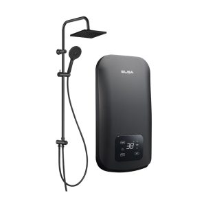 Elba Evvo Series DC Pump Rain Shower Water Heater EWHR-Q4218DC(MB) (Matte Black)