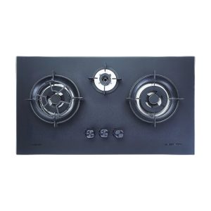 Faber 3 Burner Built-In Glass Gas Cooker Hob FBIH-G903B520TGM (Matt Black)